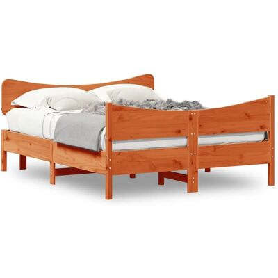 vidaXL 3216380 Bettgestell mit Kopfteil - Für 150x200 cm Matratze vidaXL 3216380 Bettgestell mit Kopfteil - Für 150x200 cm Matratze