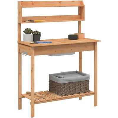 vidaXL Pflanztisch mit Waschbecken - Garten Gartenhelfer vidaXL Pflanztisch mit Waschbecken - Garten Gartenhelfer
