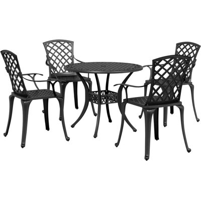 vidaXL 3216335 Gartenmöbel Set Schwarz - Gartenmöbelset vidaXL 3216335 Gartenmöbel Set Schwarz - Gartenmöbelset