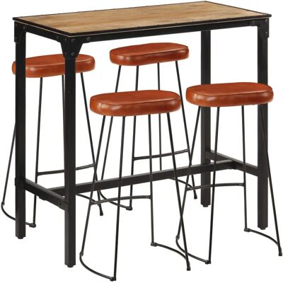 vidaXL 3216415 Küchen- und Esszimmermöbelset - Robust Mango Holz, Industrieller Stil vidaXL 3216415 Küchen- und Esszimmermöbelset - Robust Mango Holz, Industrieller Stil