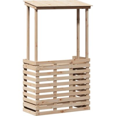 vidaXL Buiten Bar Tafel met Dak - Tuin Tafel vidaXL Buiten Bar Tafel met Dak - Tuin Tafel
