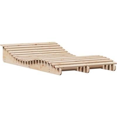 vidaXL Sun Lounger - 205x110x31.5 cm - Solid Pine Wood - Outdoor Lounge Chair vidaXL Sun Lounger - 205x110x31.5 cm - Solid Pine Wood - Outdoor Lounge Chair