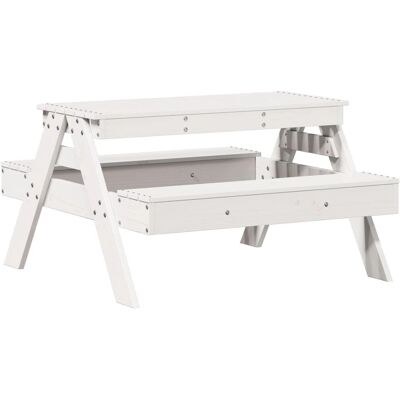 VidaXL Zew. Stół - Stołek Piknikowy dla Dzieci z Drewna Sosnowego 88x97x52cm VidaXL Zew. Stół - Stołek Piknikowy dla Dzieci z Drewna Sosnowego 88x97x52cm