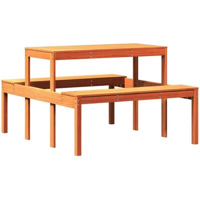 vidaXL 844647 Outdoor Table - Solid Wood Pine - 110x134x75 cm vidaXL 844647 Outdoor Table - Solid Wood Pine - 110x134x75 cm