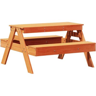 vidaXL Outdoor Table with Kids Picnic Bench - Durable Pine Wood vidaXL Outdoor Table with Kids Picnic Bench - Durable Pine Wood