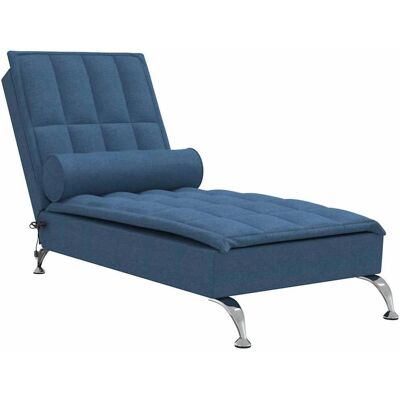 VIDAXL Massage Lounge - Blå, 138x56x75cm - Massagemøbler VIDAXL Massage Lounge - Blå, 138x56x75cm - Massagemøbler