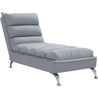 vidaXL Lysegrå Stoff Lounge Stol - Chaiselongue vidaXL Lysegrå Stoff Lounge Stol - Chaiselongue