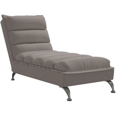 VIDAXL Grå taupe stof chaiselongue - Chaise lounge VIDAXL Grå taupe stof chaiselongue - Chaise lounge