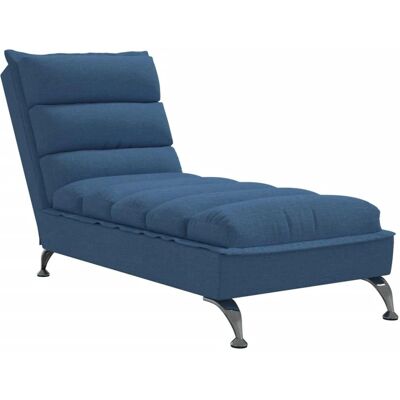 vidaXL Blåt stof Chaise Longue - Lounge vidaXL Blåt stof Chaise Longue - Lounge