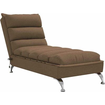 vidaXL Massage-Chaiselongue med puder Brun vidaXL Massage-Chaiselongue med puder Brun