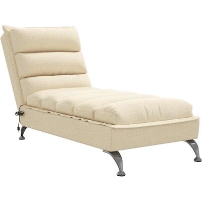 vidaXL Creme Massage Chaiselongue - Stilfuld og komfortabel vidaXL Creme Massage Chaiselongue - Stilfuld og komfortabel