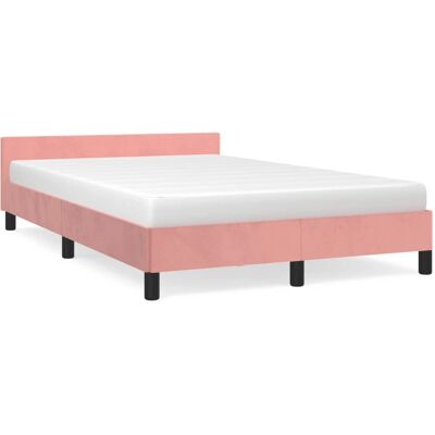 vidaXL 379552 Pink Samt Bettgestell - Bettgestell vidaXL 379552 Pink Samt Bettgestell - Bettgestell