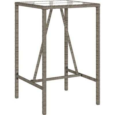 vidaXL Outdoor Bar Table Grau 70x70x110 cm - Gartentisch vidaXL Outdoor Bar Table Grau 70x70x110 cm - Gartentisch