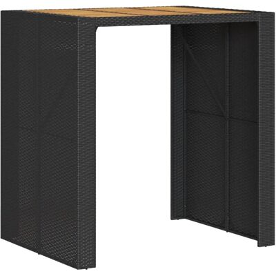 vidaXL Buiten Tafel Zwart - Tuin, Patio, 105x80x110cm vidaXL Buiten Tafel Zwart - Tuin, Patio, 105x80x110cm