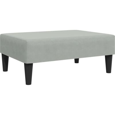 vidaXL Poggiapiedi - 77x55x31 - Gris Clair - Design Moderne - Publicité vidaXL Poggiapiedi - 77x55x31 - Gris Clair - Design Moderne - Publicité