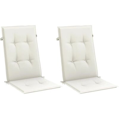 vidaXL Poduszki wysokie oparcie - 120x50x4 cm - Kremowe - Poduszki vidaXL Poduszki wysokie oparcie - 120x50x4 cm - Kremowe - Poduszki