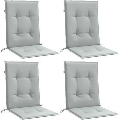vidaXL Lage rugkussens - 4 stuks melange lichtgrijs - Kussens vidaXL Lage rugkussens - 4 stuks melange lichtgrijs - Kussens