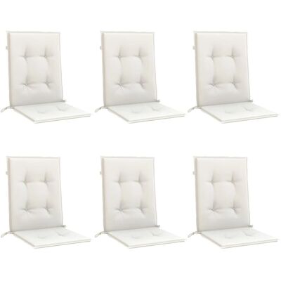 vidaXL Coussins à faible dossier - 6 pcs Melange crème 100x50x4 cm - Publicité vidaXL Coussins à faible dossier - 6 pcs Melange crème 100x50x4 cm - Publicité
