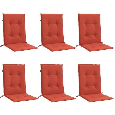 vidaXL Coussins à faible dossier - 6 pcs. Rouge melange 100x50x4 cm Tissu - Publicité vidaXL Coussins à faible dossier - 6 pcs. Rouge melange 100x50x4 cm Tissu - Publicité