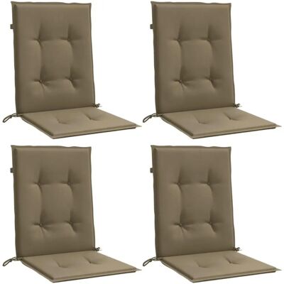 vidaXL Niedriglehner-Kissen - 4 Stück melange taupe 100x50x4 cm Stoff vidaXL Niedriglehner-Kissen - 4 Stück melange taupe 100x50x4 cm Stoff