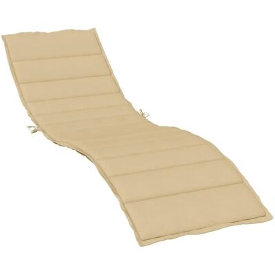 vidaXL Vankúš na ležadlo melanž béžový 200x60x4 cm - Kussen voor ligbed vidaXL Vankúš na ležadlo melanž béžový 200x60x4 cm - Kussen voor ligbed