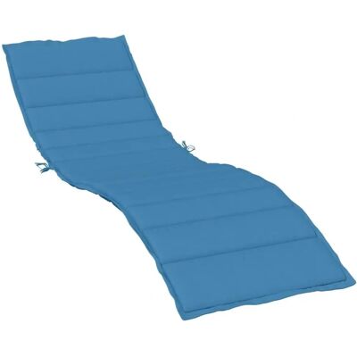 vidaXL Sonnenliegen-Auflage Melange Blau 200 x 60 cm Stoff - Sonnenliegen-Auflage vidaXL Sonnenliegen-Auflage Melange Blau 200 x 60 cm Stoff - Sonnenliegen-Auflage