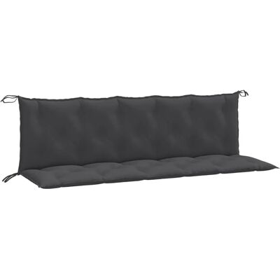 vidaXL Tuinbankkussens - 2 stuks Melange Antraciet 180x50x7 cm Stof vidaXL Tuinbankkussens - 2 stuks Melange Antraciet 180x50x7 cm Stof
