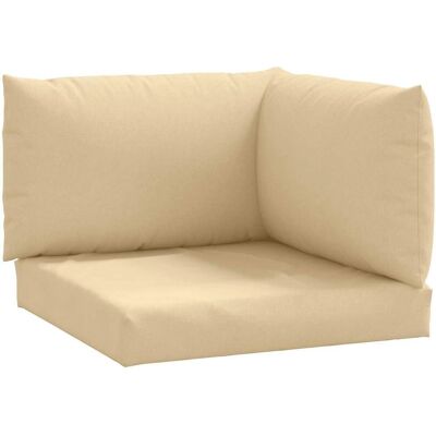 vidaXL Palletkussens - Melange Beige Stoff voor Bank vidaXL Palletkussens - Melange Beige Stoff voor Bank