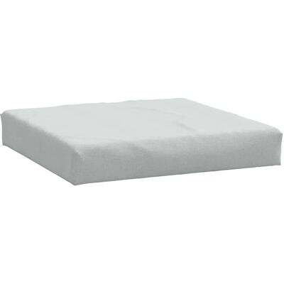 vidaXL Palettenkissen - Hellgrau - 60x60x10 cm - Stoff - Fußhocker vidaXL Palettenkissen - Hellgrau - 60x60x10 cm - Stoff - Fußhocker
