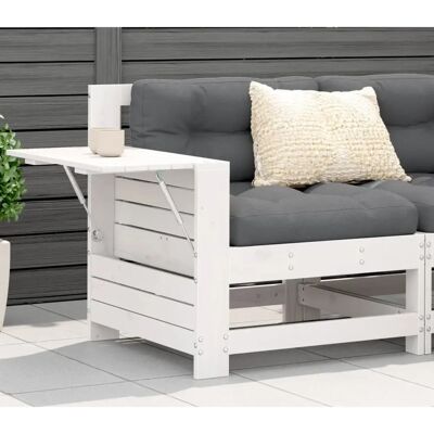 vidaXL Gartensofa Mit Armlehne Und Kissen Massivholz Kiefer - Garten-Sofa vidaXL Gartensofa Mit Armlehne Und Kissen Massivholz Kiefer - Garten-Sofa