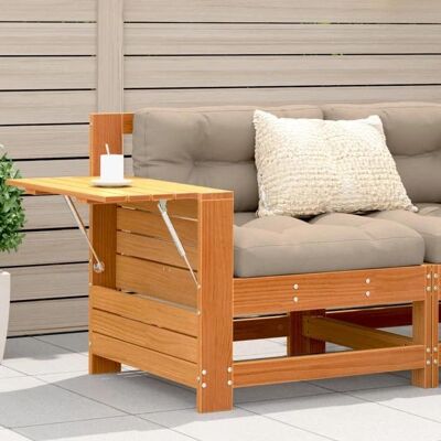 vidaXL Garten-Sofa mit Armlehne und Kissen - Outdoor Gartensofa - Massivholz Kiefer vidaXL Garten-Sofa mit Armlehne und Kissen - Outdoor Gartensofa - Massivholz Kiefer