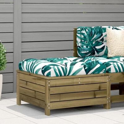 vidaXL Gartenhocker mit Kissen - Imprägniertes Kiefernholz - Gartenhocker vidaXL Gartenhocker mit Kissen - Imprägniertes Kiefernholz - Gartenhocker