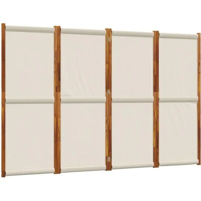 vidaXL 4-Panelowy Parawan Pokojowy Jasnoszary 280x180 cm - Parawan vidaXL 4-Panelowy Parawan Pokojowy Jasnoszary 280x180 cm - Parawan