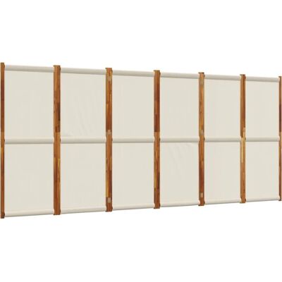 vidaXL 6-Panel Raumteiler Hellgrau 420x180 cm - Raumteiler vidaXL 6-Panel Raumteiler Hellgrau 420x180 cm - Raumteiler