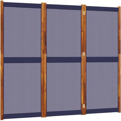 vidaXL Dunkelblauer 3-Panel Raumteiler - Raumtrenner vidaXL Dunkelblauer 3-Panel Raumteiler - Raumtrenner