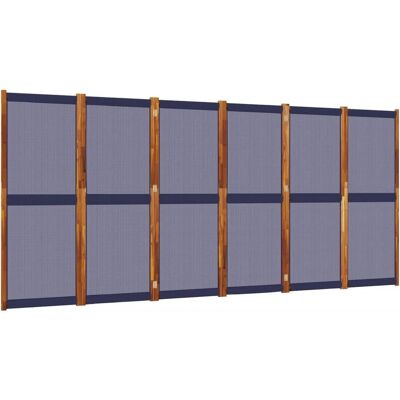 vidaXL 6-Panel Dělicí stěna tmavě modrá 420x180 cm - Přepážka vidaXL 6-Panel Dělicí stěna tmavě modrá 420x180 cm - Přepážka
