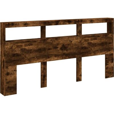 vidaXL Kopfteil mit LED - Räuchereiche 200x17x102 cm - Kopfteil vidaXL Kopfteil mit LED - Räuchereiche 200x17x102 cm - Kopfteil