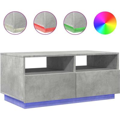 vidaXL 839836 Couchtisch mit LED-Leuchten - Beistelltisch vidaXL 839836 Couchtisch mit LED-Leuchten - Beistelltisch