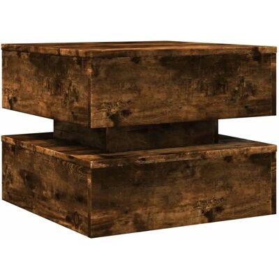 vidaXL Salontafel met LED-verlichting - Gevogelte eikenhout vidaXL Salontafel met LED-verlichting - Gevogelte eikenhout