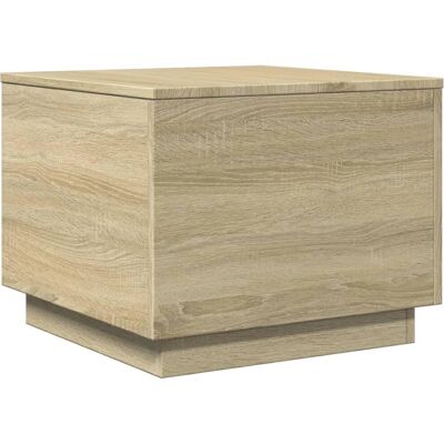 vidaXL Sonoma Eiche LED Couchtisch - Salontafel vidaXL Sonoma Eiche LED Couchtisch - Salontafel