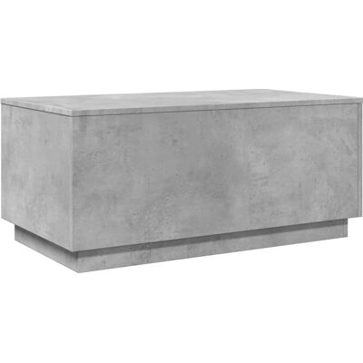 vidaXL Betongrijze Salontafel met LED-verlichting 90x50x40 cm vidaXL Betongrijze Salontafel met LED-verlichting 90x50x40 cm