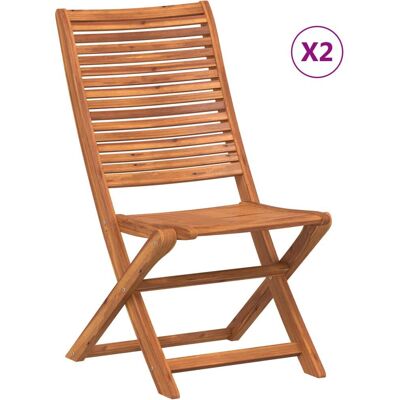 VidaXL Krzesło ogrodowe składane - Drewno akacji VidaXL Krzesło ogrodowe składane - Drewno akacji
