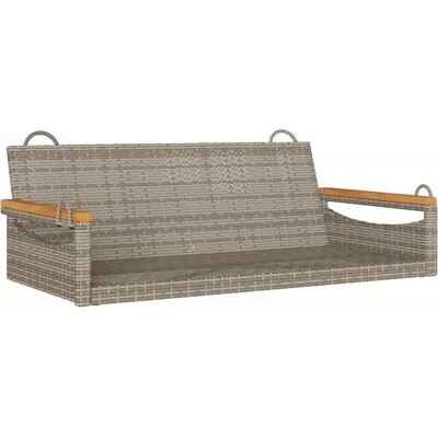 vidaXL - 109x62x40 - Grau - Rattan - Garten-Schaukelbank vidaXL - 109x62x40 - Grau - Rattan - Garten-Schaukelbank