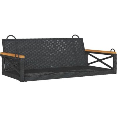 vidaXL Zewnętrzna huśtawka - Czarna - 109x62x40 cm vidaXL Zewnętrzna huśtawka - Czarna - 109x62x40 cm