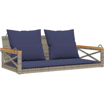 VidaXL Gartensitzbank - Langlebiges PE-Rattan, Stahl, Akazienholz VidaXL Gartensitzbank - Langlebiges PE-Rattan, Stahl, Akazienholz