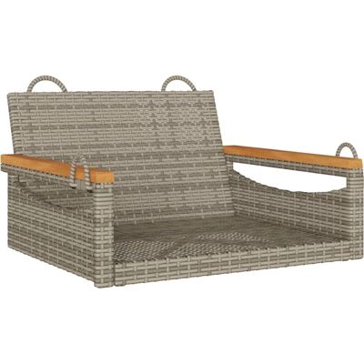 vidaXL Hängesessel - Wetterfester PE Rattan - Grau vidaXL Hängesessel - Wetterfester PE Rattan - Grau