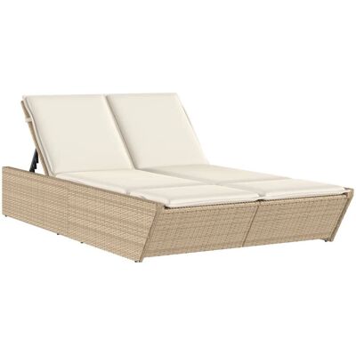 vidaXL Buitenstoel Model 368183 - Lounge Dubbel met Kussens vidaXL Buitenstoel Model 368183 - Lounge Dubbel met Kussens