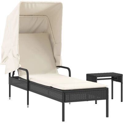 vidaXL Outdoor Stuhl - Gepolsterter Sitz, Polyrattan, Stahl Creme, Weiß - Gartenstuhl vidaXL Outdoor Stuhl - Gepolsterter Sitz, Polyrattan, Stahl Creme, Weiß - Gartenstuhl