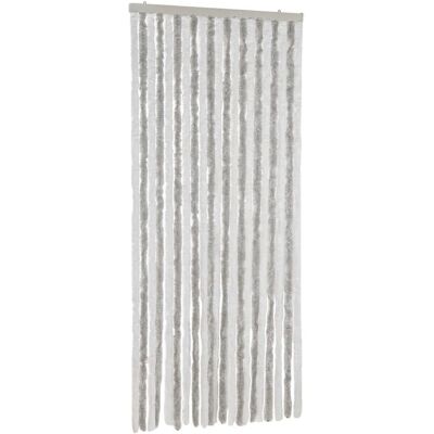 Rideau Anti-Moustiques vidaXL Gris Clair et Blanc 90x220 cm Chenille - Publicité Rideau Anti-Moustiques vidaXL Gris Clair et Blanc 90x220 cm Chenille - Publicité