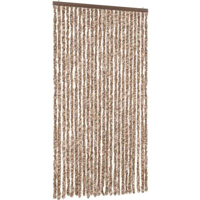 Ride Anti-Moustiques vidaXL - 100x220 cm, Beige et Marron Foncé, Chenille - Filet à Insectes Ride Anti-Moustiques vidaXL - 100x220 cm, Beige et Marron Foncé, Chenille - Filet à Insectes